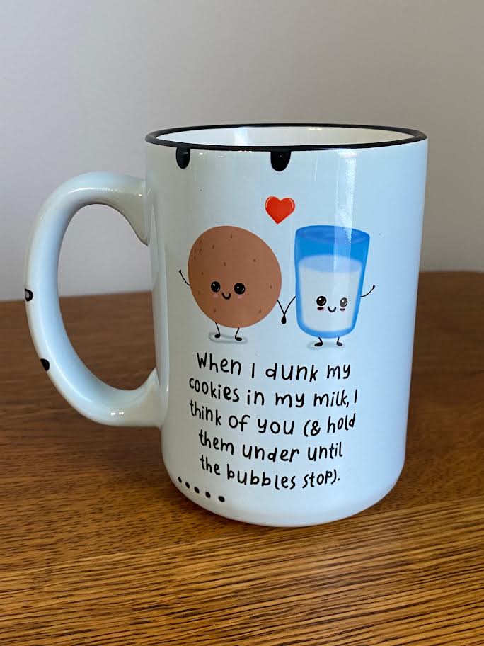 Cookies and milk coffee mug
