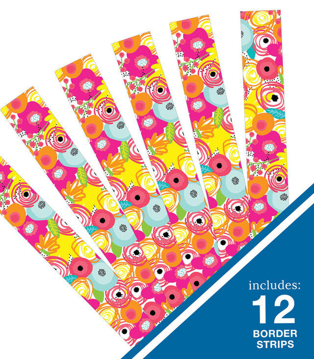 Floral Straight Bulletin Board Borders