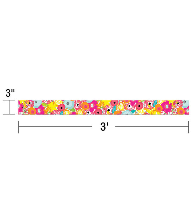 Floral Straight Bulletin Board Borders