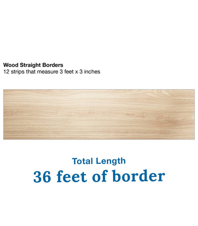 Wood Straight Bulletin Board Borders
