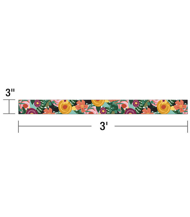 Floral Garden Straight Bulletin Board Borders