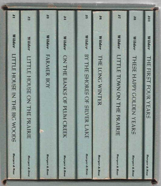 Little House Vintage Complete 9-Book Box Set (Blue)