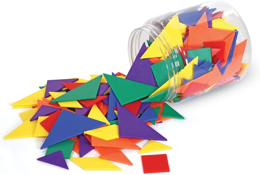 CLASSPACK TANGRAMS(30PCS/6 COLORS) – LEARNING RESOURCES