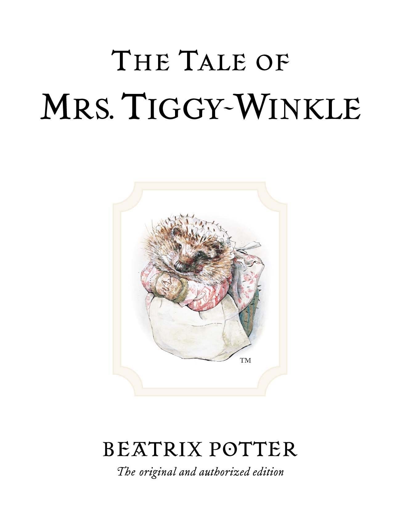 The Tale Of Mrs. Tiggy- Winkle