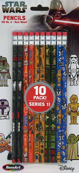Star Wars 10Ct HB No. 2 Pencils (Disney Star Wars)
