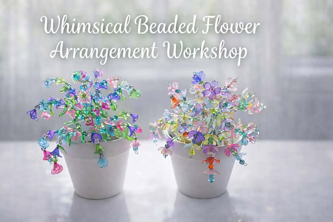 🌸 Glass & Acrylic Flower Pot Workshop 🌸