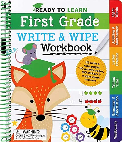 First Grade Write and Wipe workbook