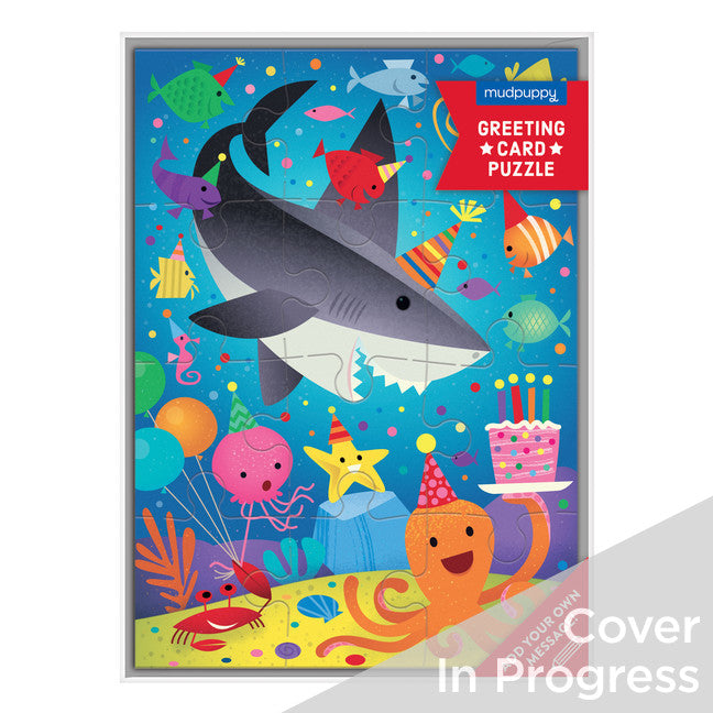 Shark Party Greeting Card Puzzle