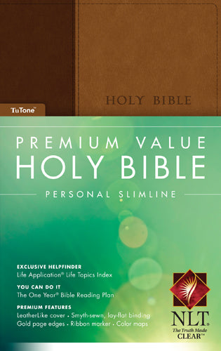 Premium Value Personal Slimline Bible NLT, TuTone