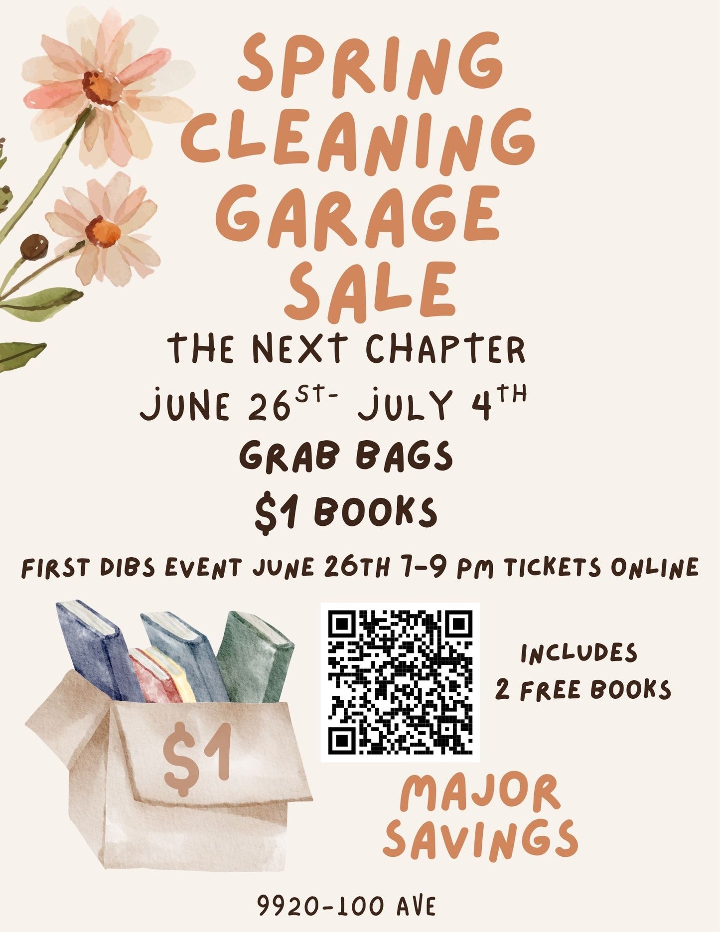 First Dibs Garage Sale Ticket – June 26th