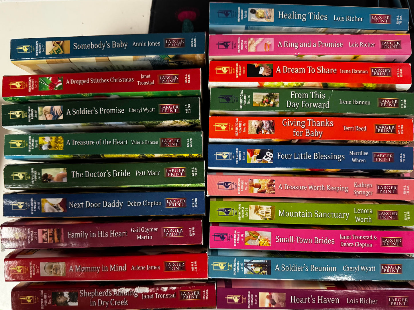 Love Inspired Large Print Romance Novels