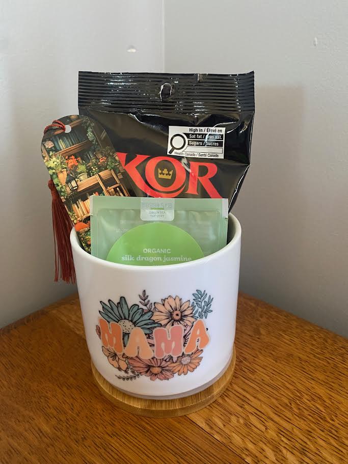 Ceramic Storage Jar with kid “mama”