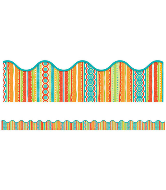 Tropical Twist Scalloped Bulletin Board Borders