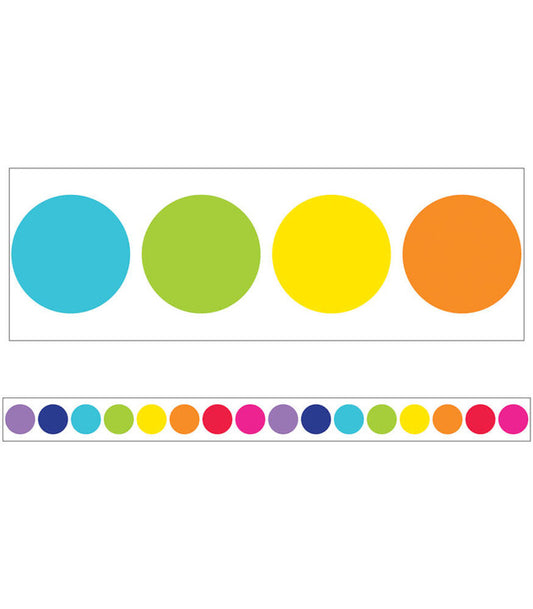 Rainbow Big Dots Straight Bulletin Board Borders
