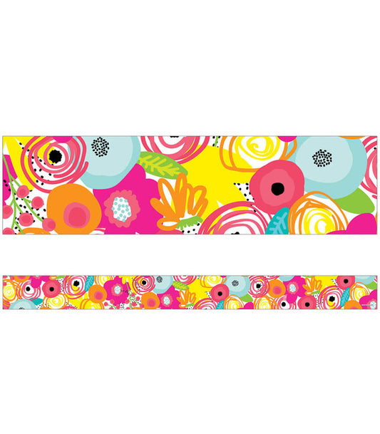 Floral Straight Bulletin Board Borders