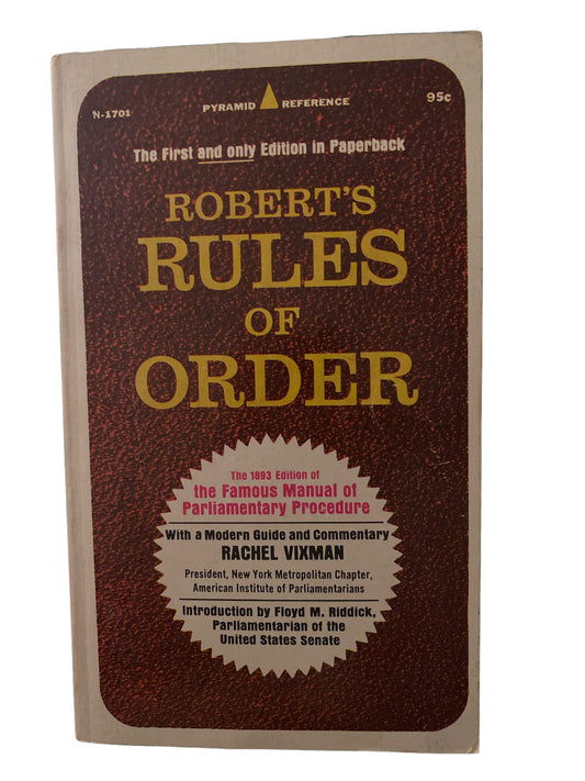 Robert's Rules of Order