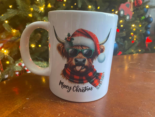 20 oz mug Mooey Christmas