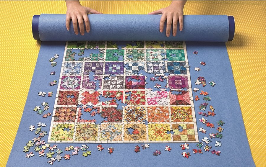 Puzzle Roll Away Mat Cobble Hill for 1000 and 500 piece puzzles