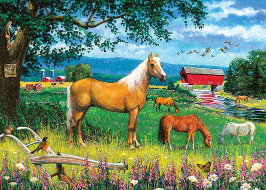 Horses in the Field  (35 Piece tray)