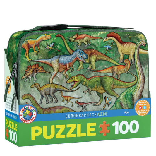 Dinosaurs Puzzle in a Lunch Box - 100pc Jigsaw Puzzle by Eurographics