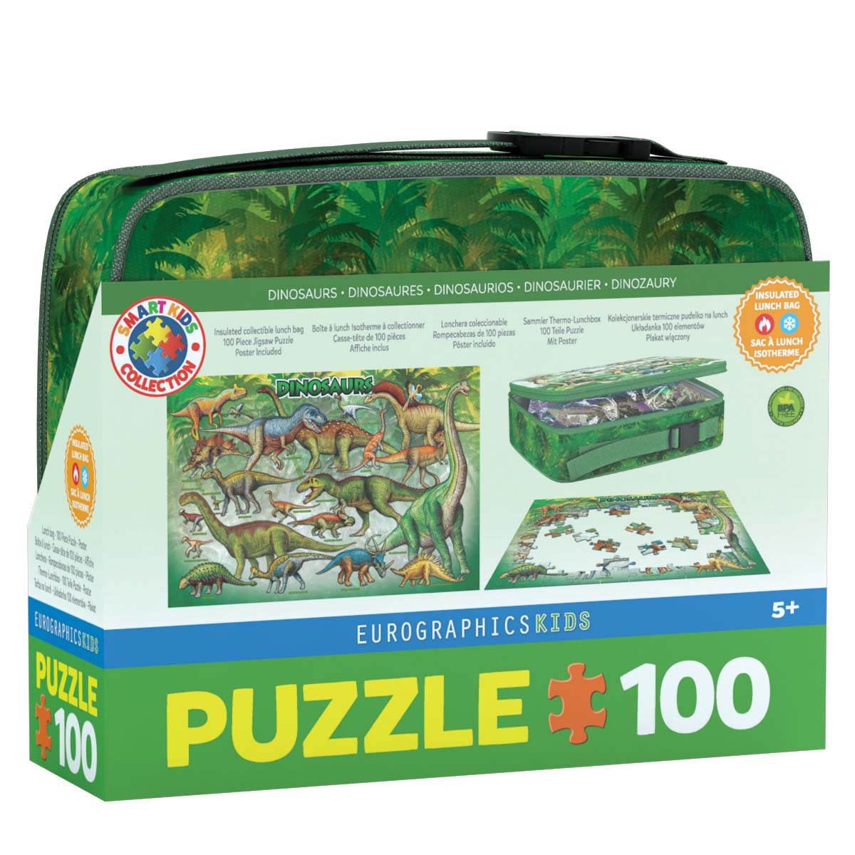 Dinosaurs Puzzle in a Lunch Box - 100pc Jigsaw Puzzle by Eurographics