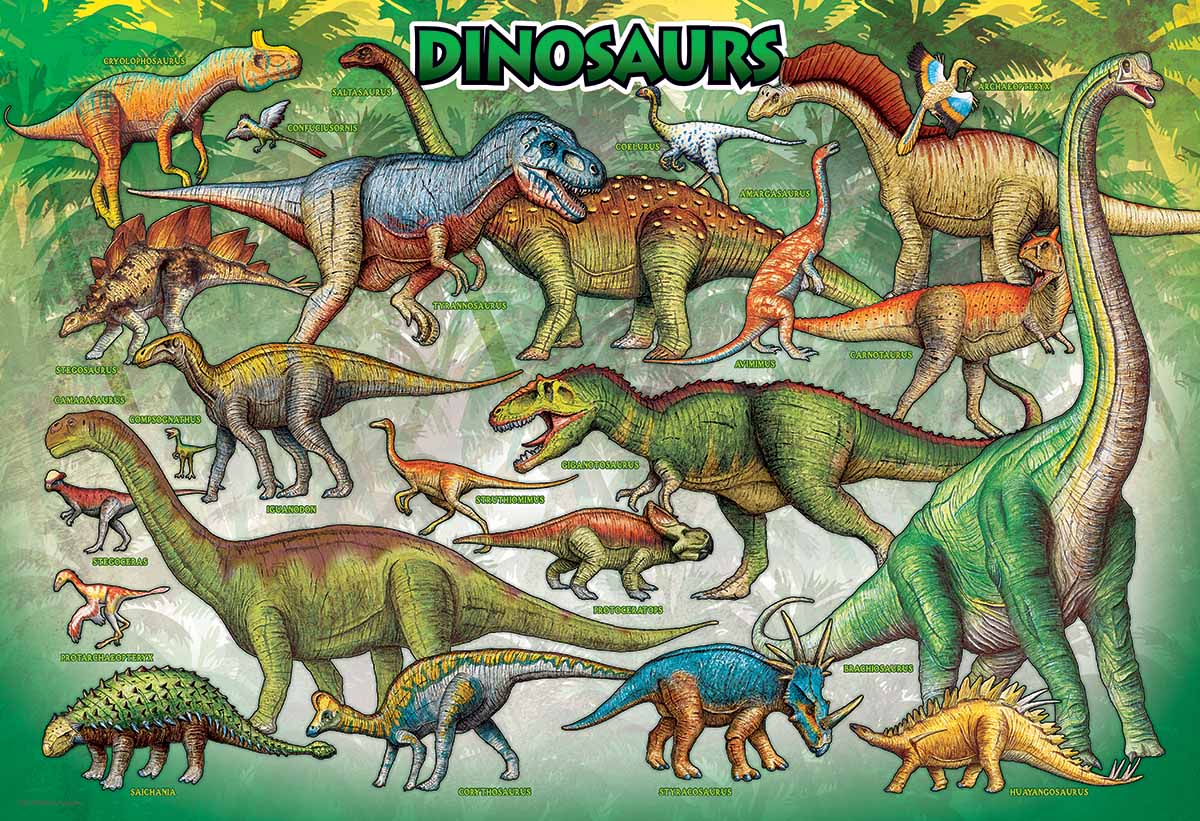 Dinosaurs Puzzle in a Lunch Box - 100pc Jigsaw Puzzle by Eurographics