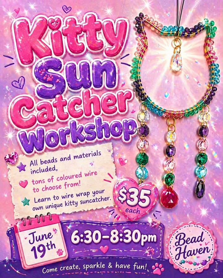 Kitty Sun Catcher Workshop- June 19th