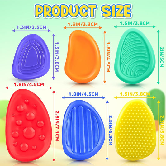 Worry Stones- Silicone 6 pk