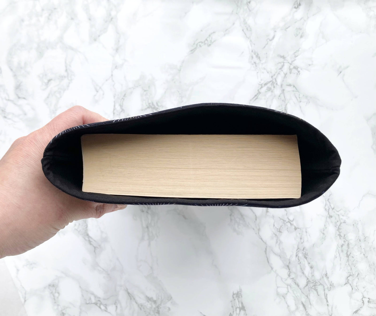 Celestial - padded book sleeve, book protector: Large