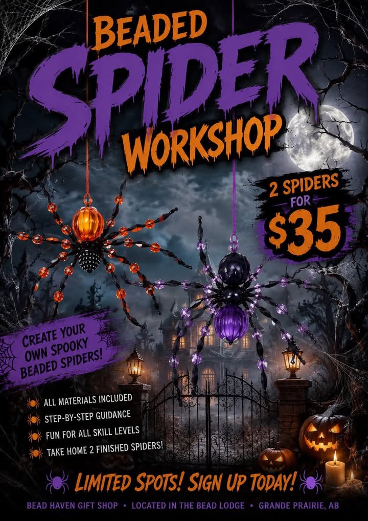 Beaded Spider Workshop September 25th