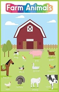 Early Learning PK-2 Farm AnimalsPoster