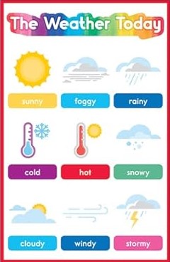 Early Learning PK-2 The Weather Today Poster