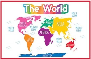 Early Learning PK-2 The World Poster