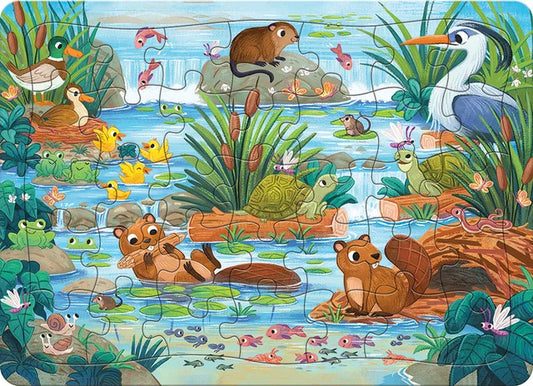 Pond Scene 35 Piece Tray Puzzle