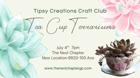 🎨 Tipsy Creations Workshop: Teacup Terrariums