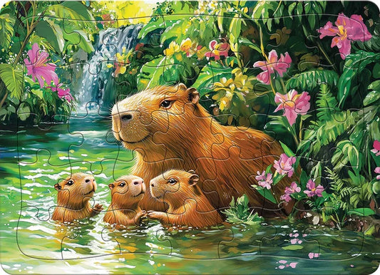 Capybaras 35 Piece Tray Puzzle
