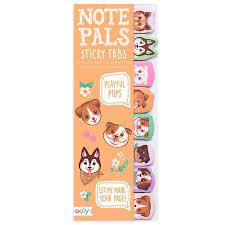 OOLY NOTE PADS STICKY TABS- PLAYFUL PUPS