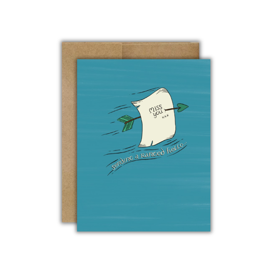 Sending a Ranged Hello - TTRPG Friendship Card