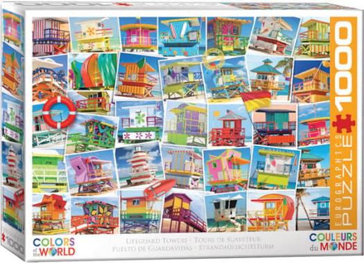 Eurographics Lifeguard Towers 1000 piece puzzle