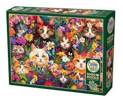 Blooming Whiskers 1000 piece puzzle