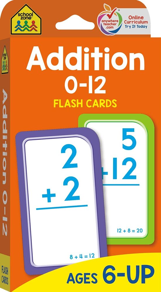 Addition Flash Cards 0-12