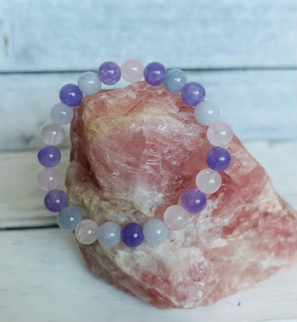 Aquamarine Rose Quartz Amethyst