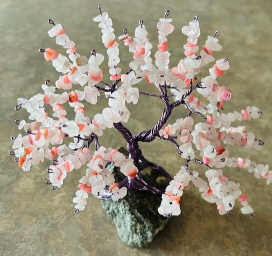 Rose Quartz Tree of Life