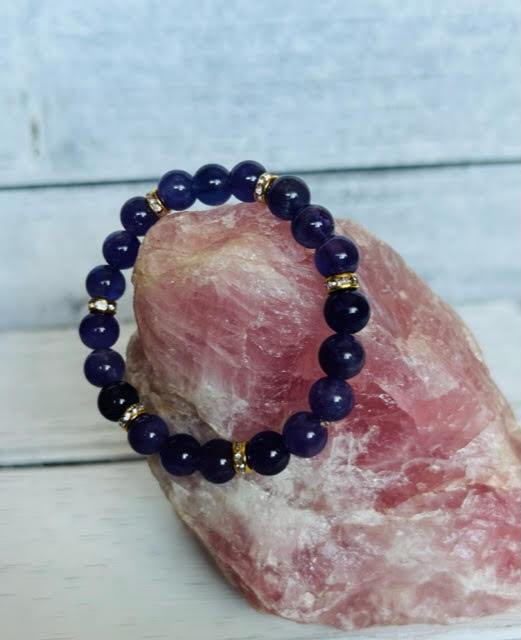 Amethyst with Gold