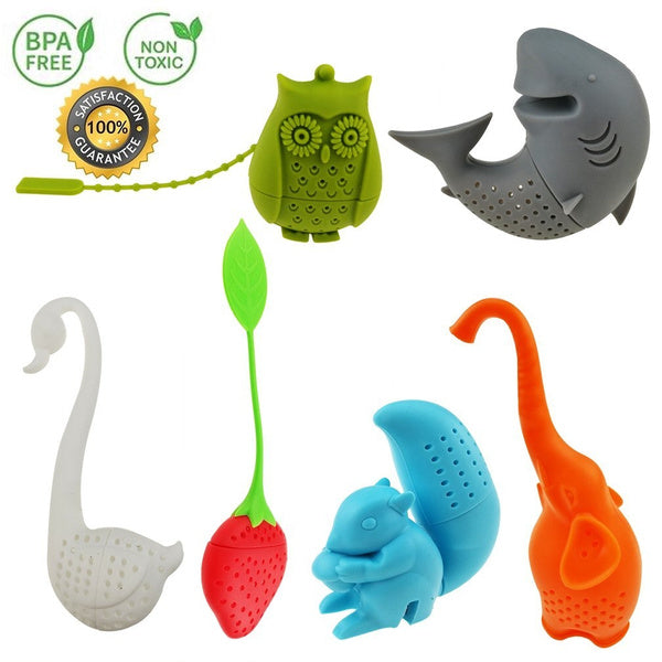 Swan silicone tea infuser