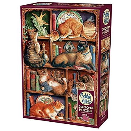 Feline Bookcase 2000pc